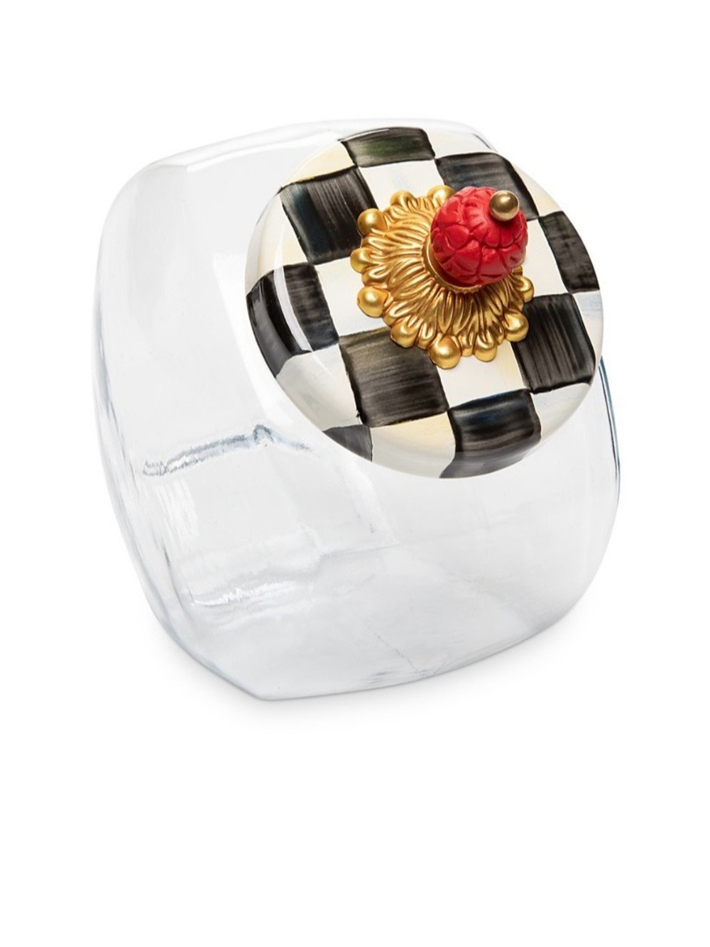MacKenzie-Childs Courtly Check Cookie Jar NWT
